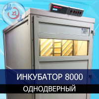 Инкубатор профессиональный МИКРОЭЛ ИФ-8000-МЭЛ на 8000 яиц Однодверный