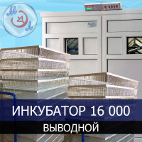 Инкубатор промышленный МИКРОЭЛ ИВ-16-МЭЛ на 16000 яиц Выводной